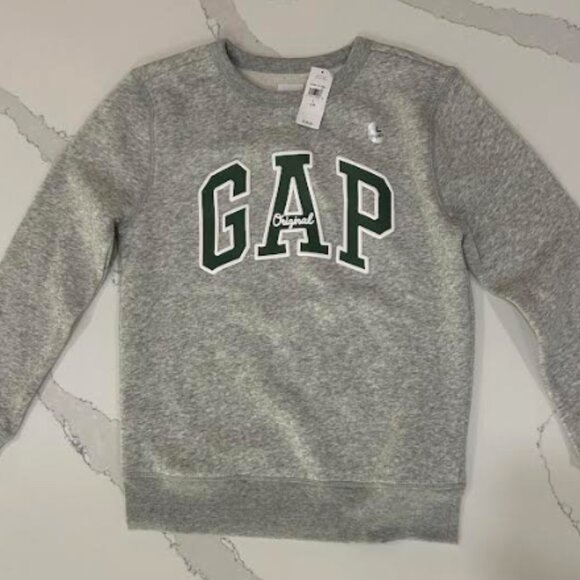 GAP Kids Large (10) original sweatshirt gray NEW - Picture 1 of 4